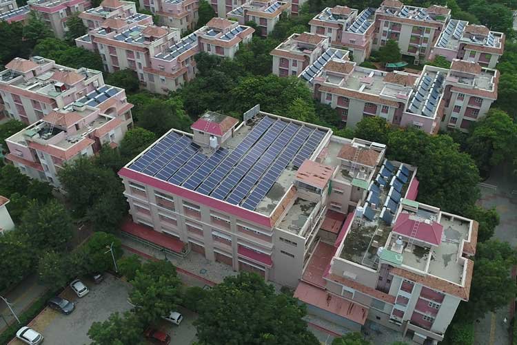Shree Gajanan Maharaj Sansthan Visawa solar installation